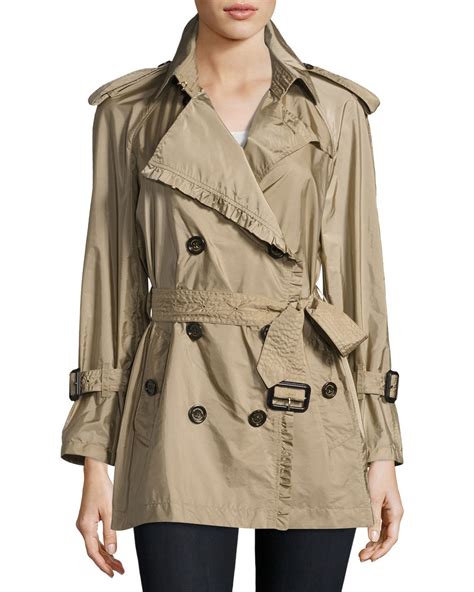 burberry trench coat ruffle bottom|Burberry trench coat original.